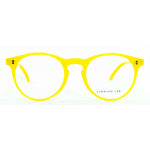 Occhiali da vista Cimmino Lab, modello Solaro, colore giallo, vista frontale.