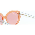Occhiali da sole Cimmino Lab, modello Damecuta, colore rosa, vista zoom..