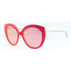 Occhiali da sole Cimmino Lab, modello Damecuta, colore rosa, vista laterale.