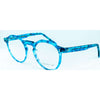 Occhiali da vista Cimmino Lab, modello Marina grande, colore tartarugato blu Capri, vista laterale.