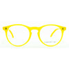 Occhiali da vista Cimmino Lab, modello Solaro, colore giallo, vista frontale.